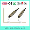 high quality gold plated metal toslink type audio OD5MM toslink cable