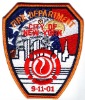 Memorial Embroidery Badge -911 fire patch