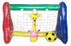 inflatable football frame, football target toss, float football post, pool football goal