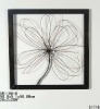 2012 New Design Square Metal Wall Decoration with Flower