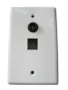 Toslink Wall plate w/1 keystone port