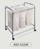 stainless steel wheeled laundry cart