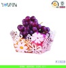 Newest design Metal Decorative Fruit Container with Flower Pattern