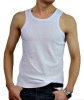 Factory price men vest rib cotton singlet