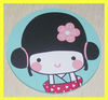 little girl cute soft rubber coaster for sale,promotional soft rubber coaster OEM