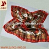 POLYESTER 1219 new fashion scarf,polyester satin printed flower square scarf