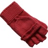 Bright red Wholesale kids gloves with cap