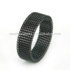 Deformable black plating stainless steel mesh ring