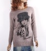 lady's knitted new fashion pullover wool sweater