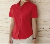 lady fit short sleeve poplin shirt