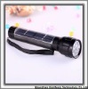 Solar energy aluminum torch flashlight with 7 LED lights