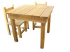 wooden table chair set