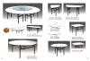 hotel banquet dining table/round table/restaurant table/folding table/round table/ half round table