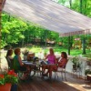 Retractable patio awning