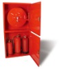 red fire hose cabinet