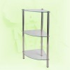 3 tier glass +201 corner bathroom shelves