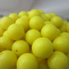 Bright yellow jewelry acrylic solid beads!Discount price round jewelry loose beads!