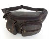 New Fashion Style First Layer Leather Men's Shoulder Bag Purse Waist Pack