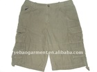 100% Cotton cargo canvas beach short pants