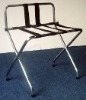 Chrome Finish Luggage rack with backrest