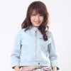 2012 fashion short jeans jackets for women