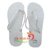 lady fahsion cheap white rhinestone slipper