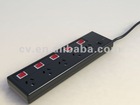 5-way SAA surge protector with individual swith