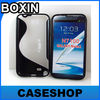 S-line tpu case for samsung galaxy note2 n7100 (with back clip)