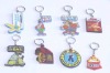 Beautiful promotional rubber keychain