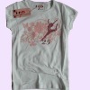 new design short sleeve girl's cotton t shirt