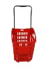 Recycled plastic shopping basket