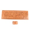 wireless bamboo mouse and keyboard combo