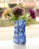 Foldable plastic cheap flower vase