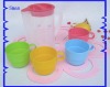 Plastic water jug with four cup SM7230