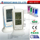 2012 new blacklight color changing date time temperature display countdown calendar snooze function lcd alarm clock