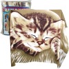 animal print fleece blanket(Cat printing)