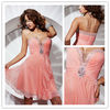 new arrival wholesale or retail chiffon beading sequins sweetheart off-shoulder prom dress