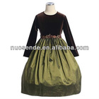 Real Sample Flower Girl Dresses 2012 Under 30 Evening Gown for children kids dresses for weddings long sleeve