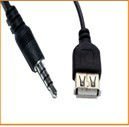 3.5mm Jack/Plug to USB A Data Cable for iPod MP3 PC