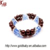 CB-1888 Gold-Plated 2012 Fashion Crystal Pearl Beaded Bracelet Jewelry