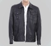 pu men's jacket