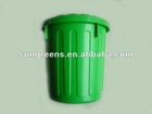 plastic trash can