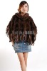 Genuine Mink Fur Cape Luxury Ladies Knitted Fur Wraps