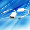 3.5mm Audio interface one point two lovers line, headphone frequency division cable for Apple Series