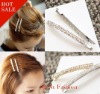 Fashion Single-row clear Rhinestone Bobby Pin