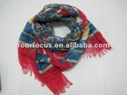 100% cotton printed viscose scarf/fashion cotton scarf /viscose scarf