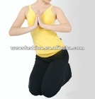 ladies fashion fitness yellow yoga wear