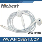 Wholesale earphone earpods with mic and volume for iphone 5G/4/4S