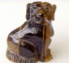 Gemstone Carved Dog