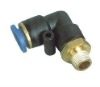 pl material brass and plastic pneumatic elbow PL fitting